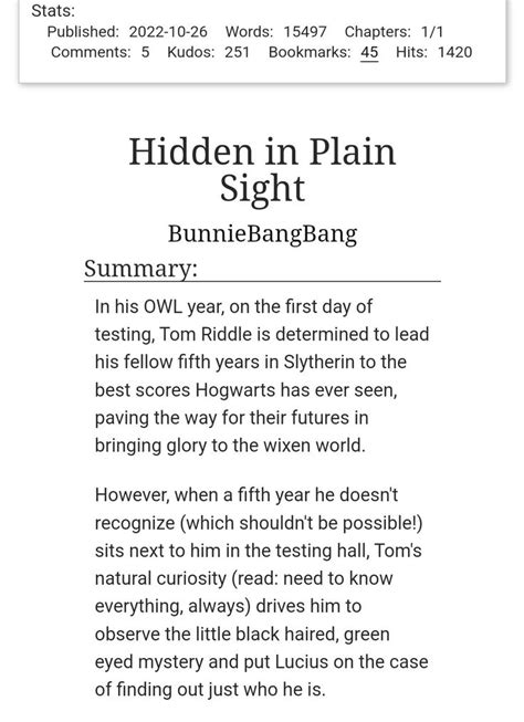 In Plain Sight FanFiction Archive .
